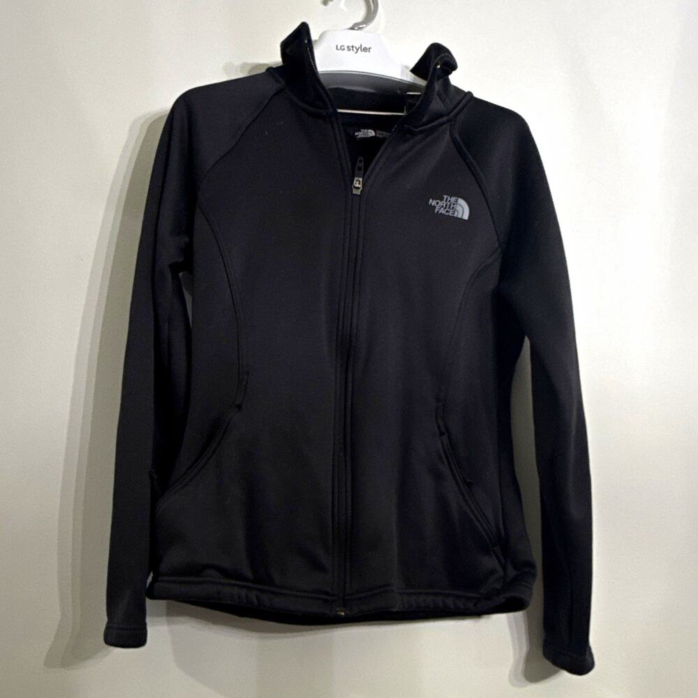 The North Face Women's Black Fleece Full Zip Track Jacket w/ Pockets M